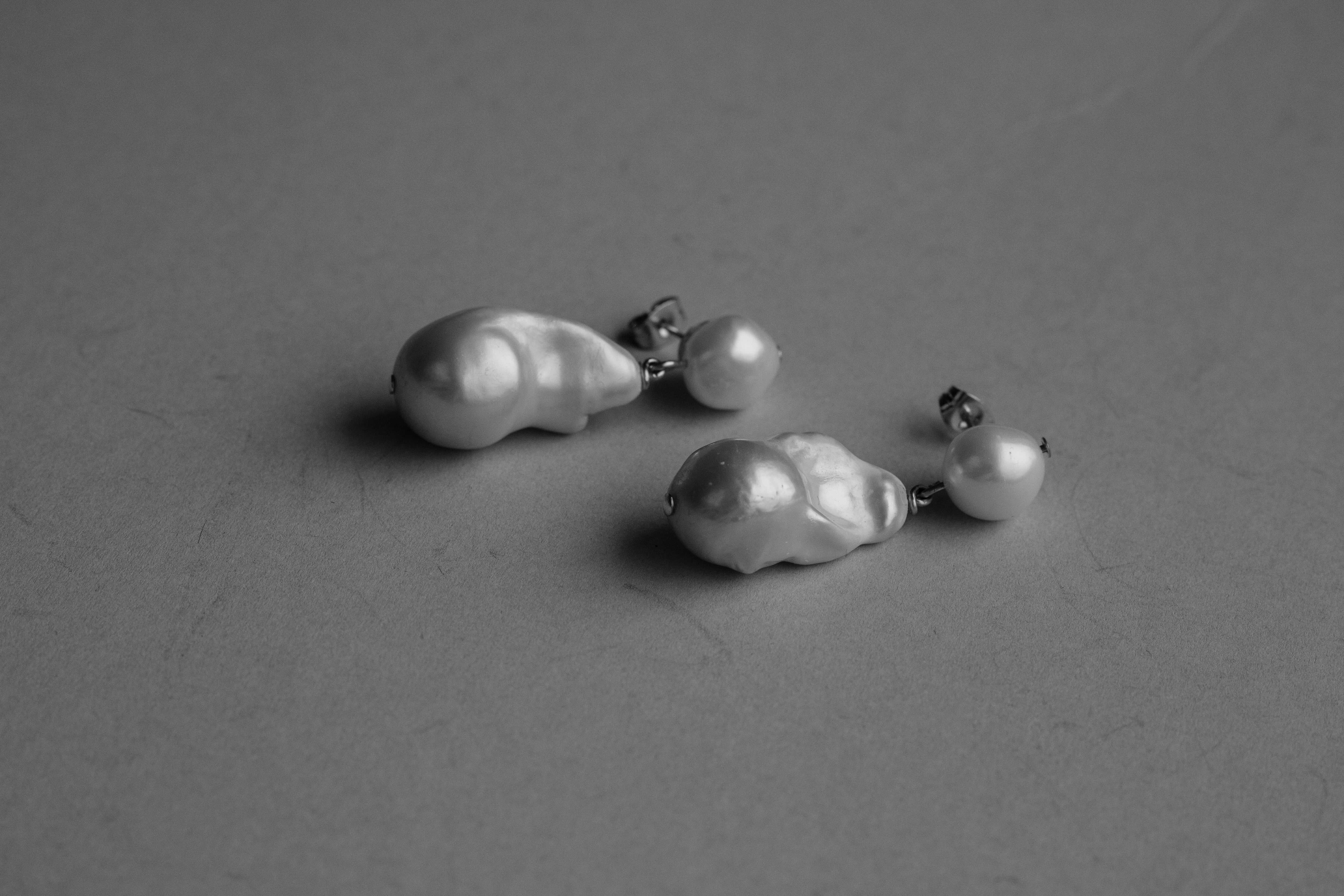 Statement, classic pearl drop earrings by Megan Therese 