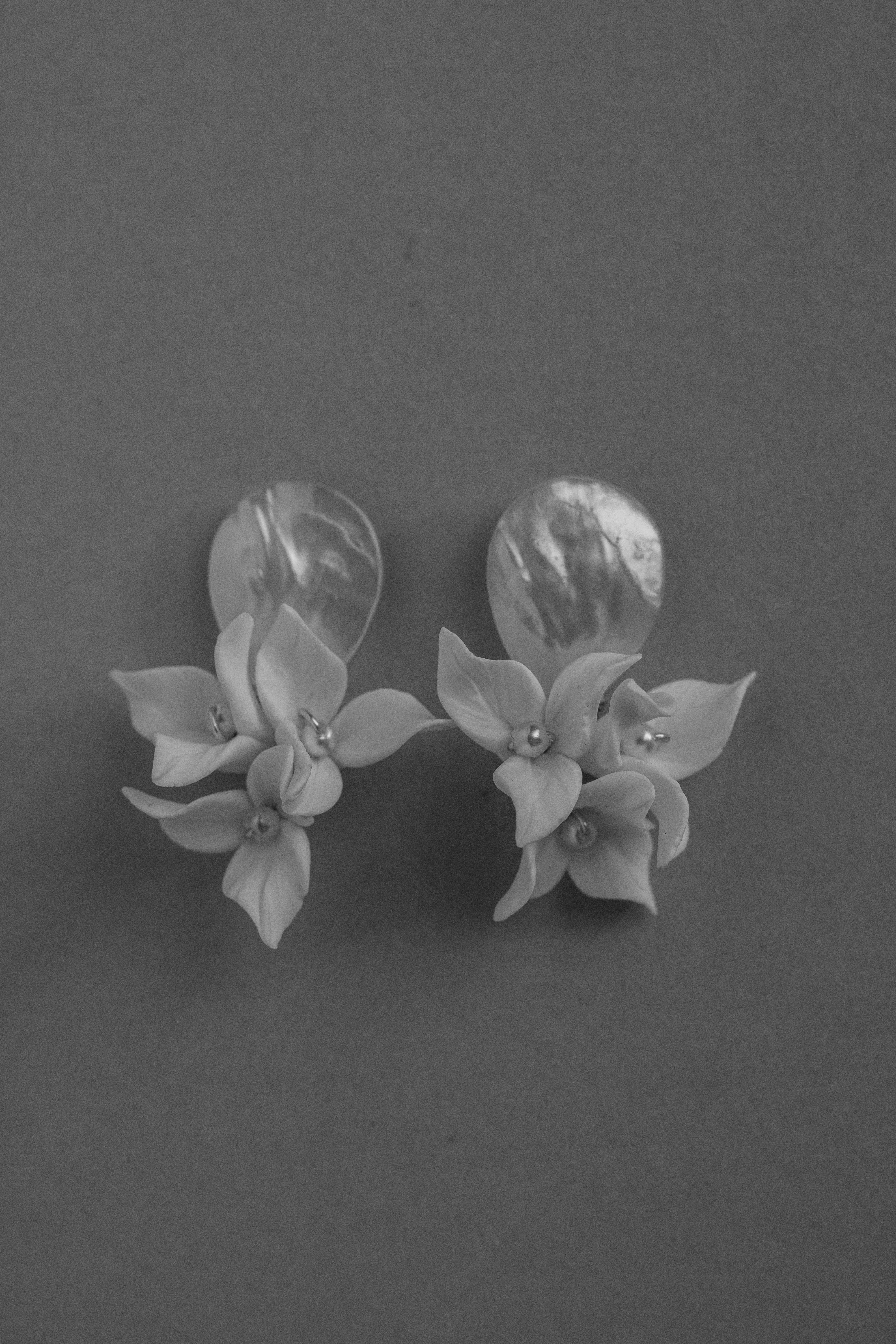 Gianna | mother of pearl floral stud