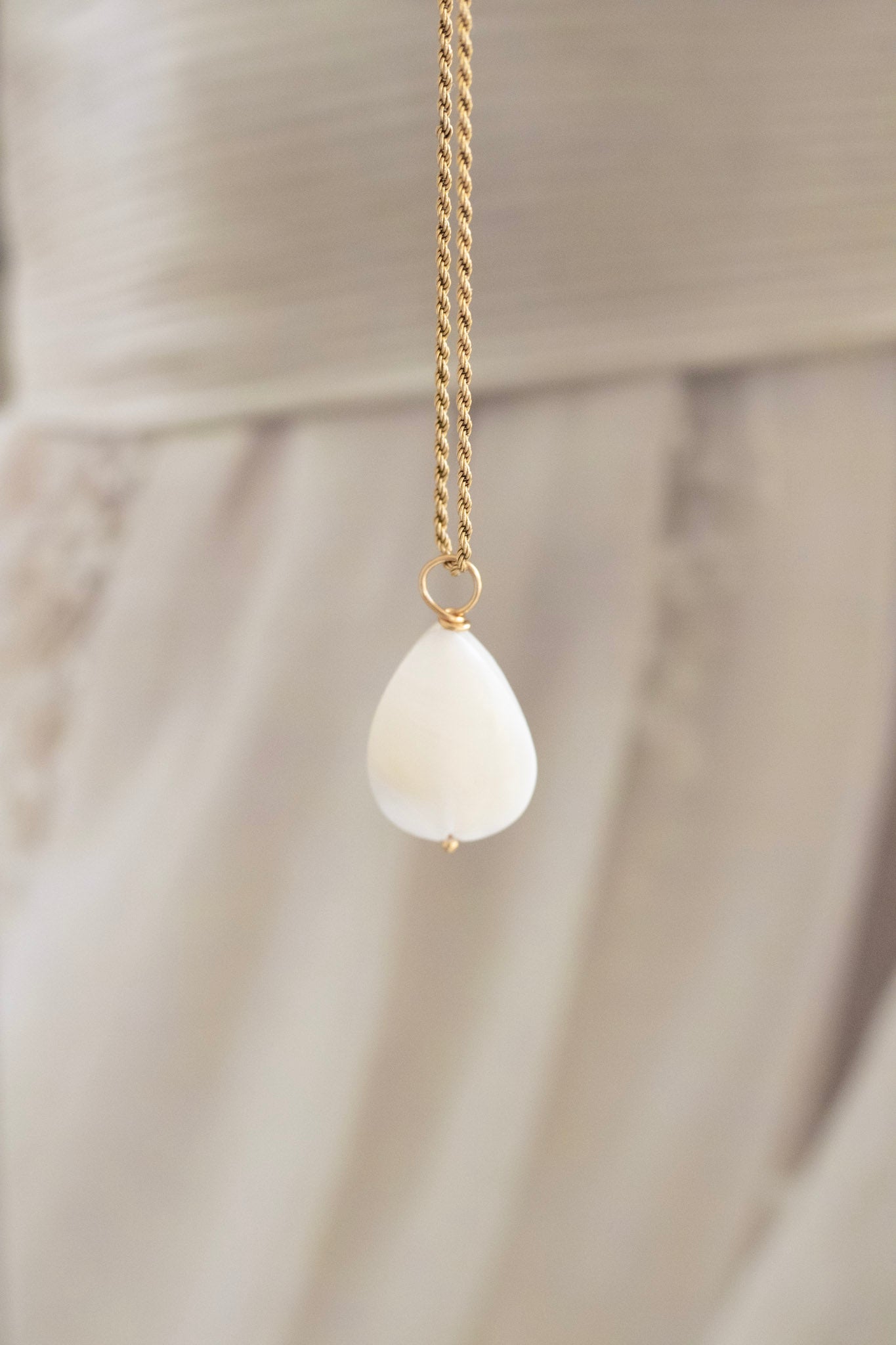 mother of pearl charm by megan therese