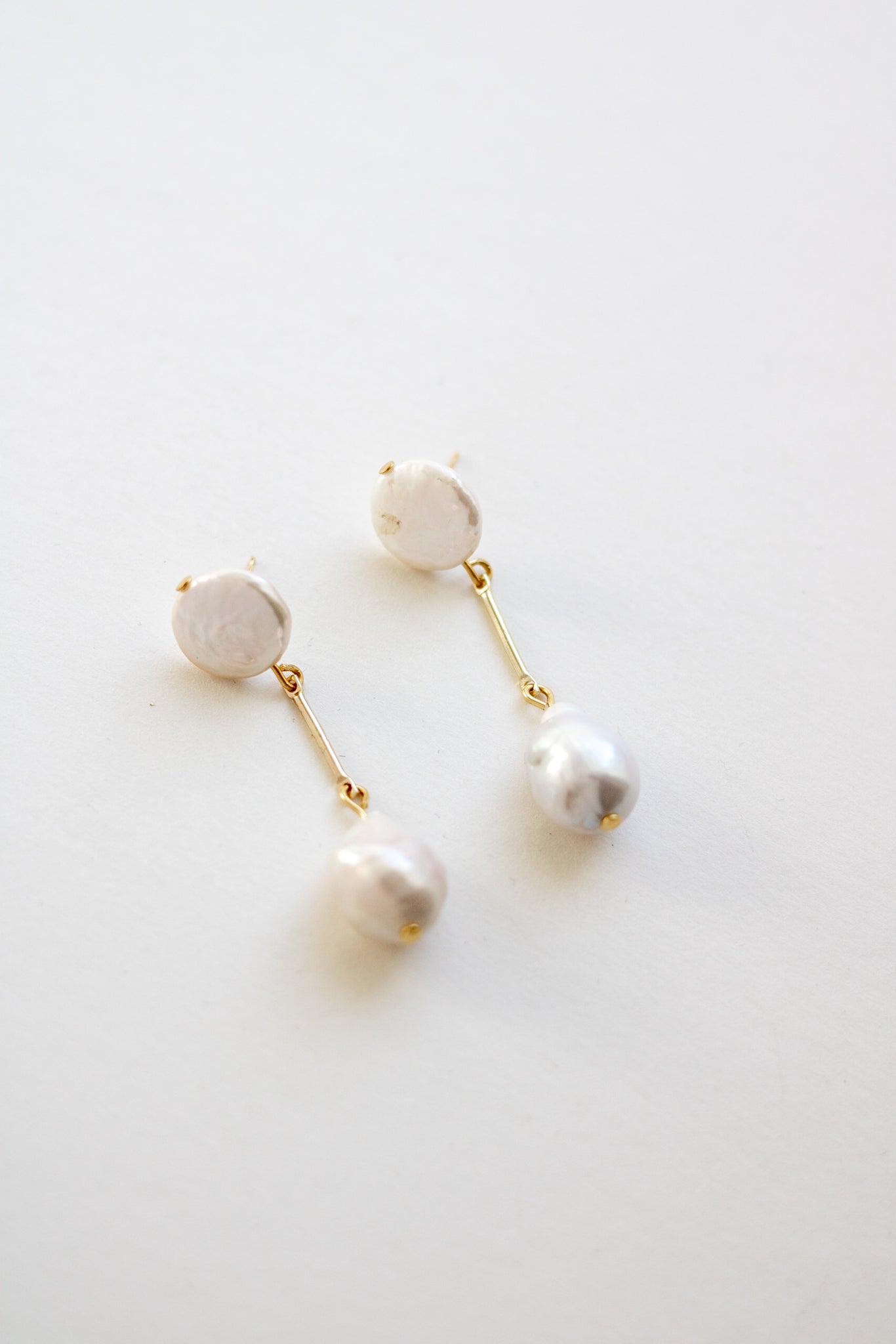 luxury baroque pearl bridal earrings for megan therese