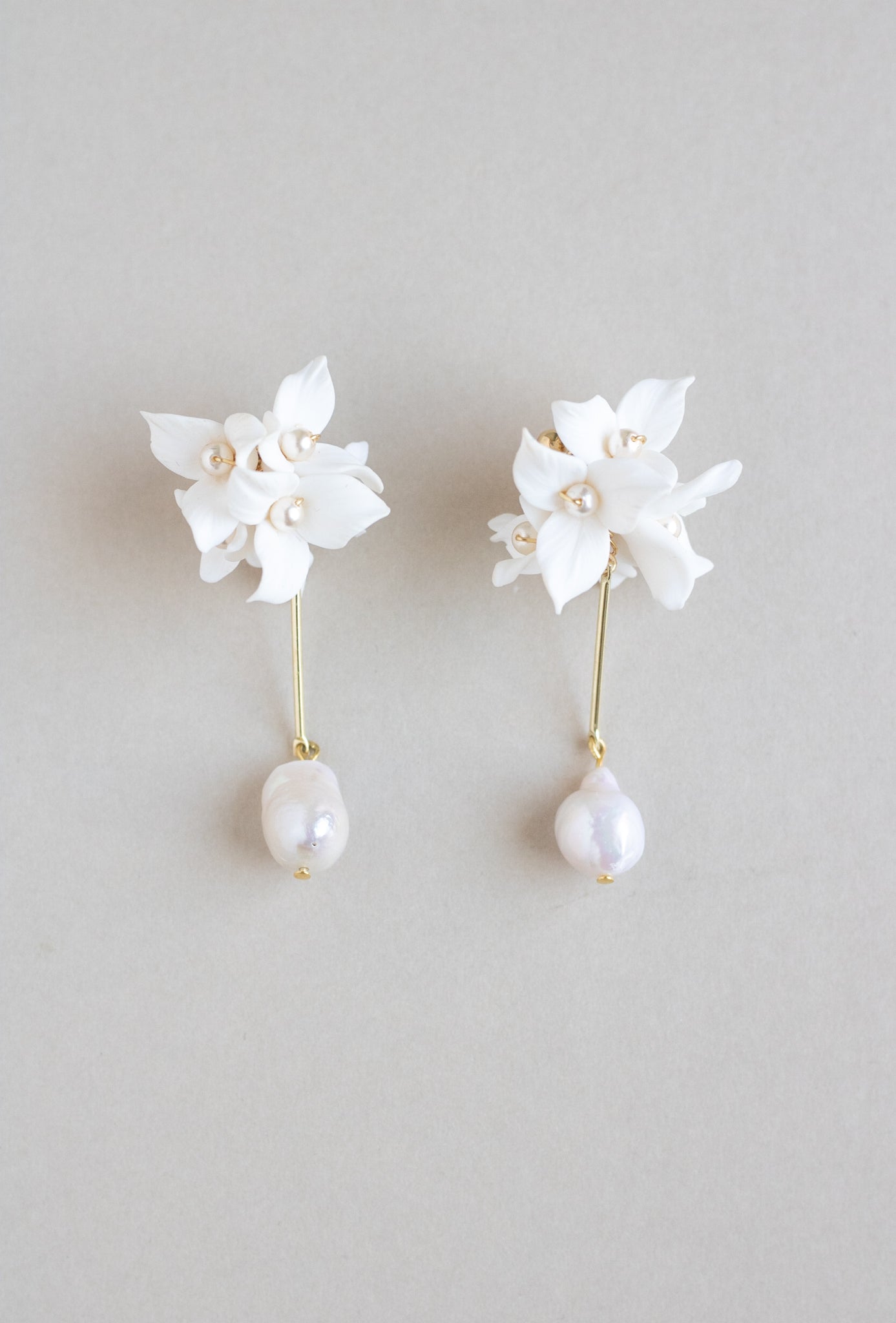 luxury pearl bridal earrings by megan therese