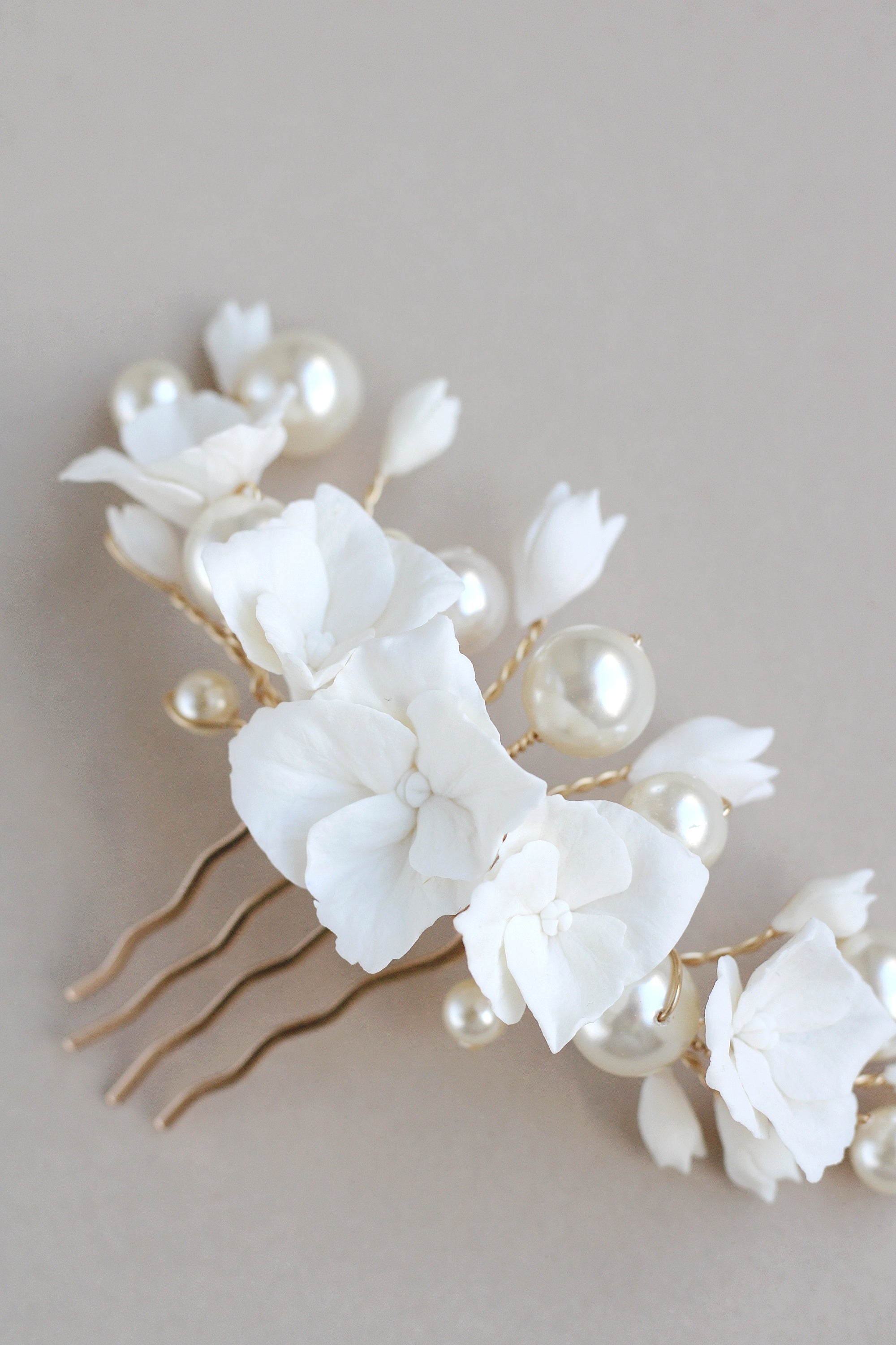 PETITE Antoinette | clay pearl comb