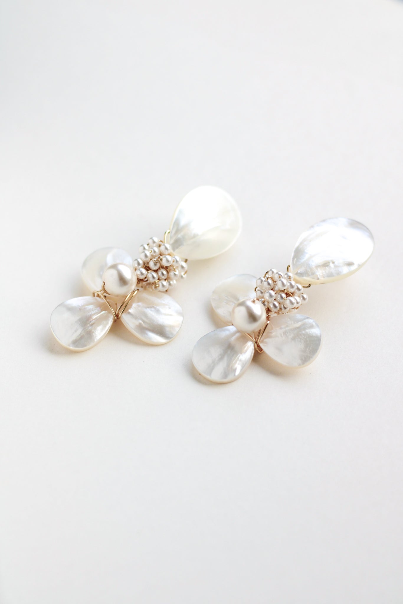 luxury statement pearl wedding earrings by megan therese