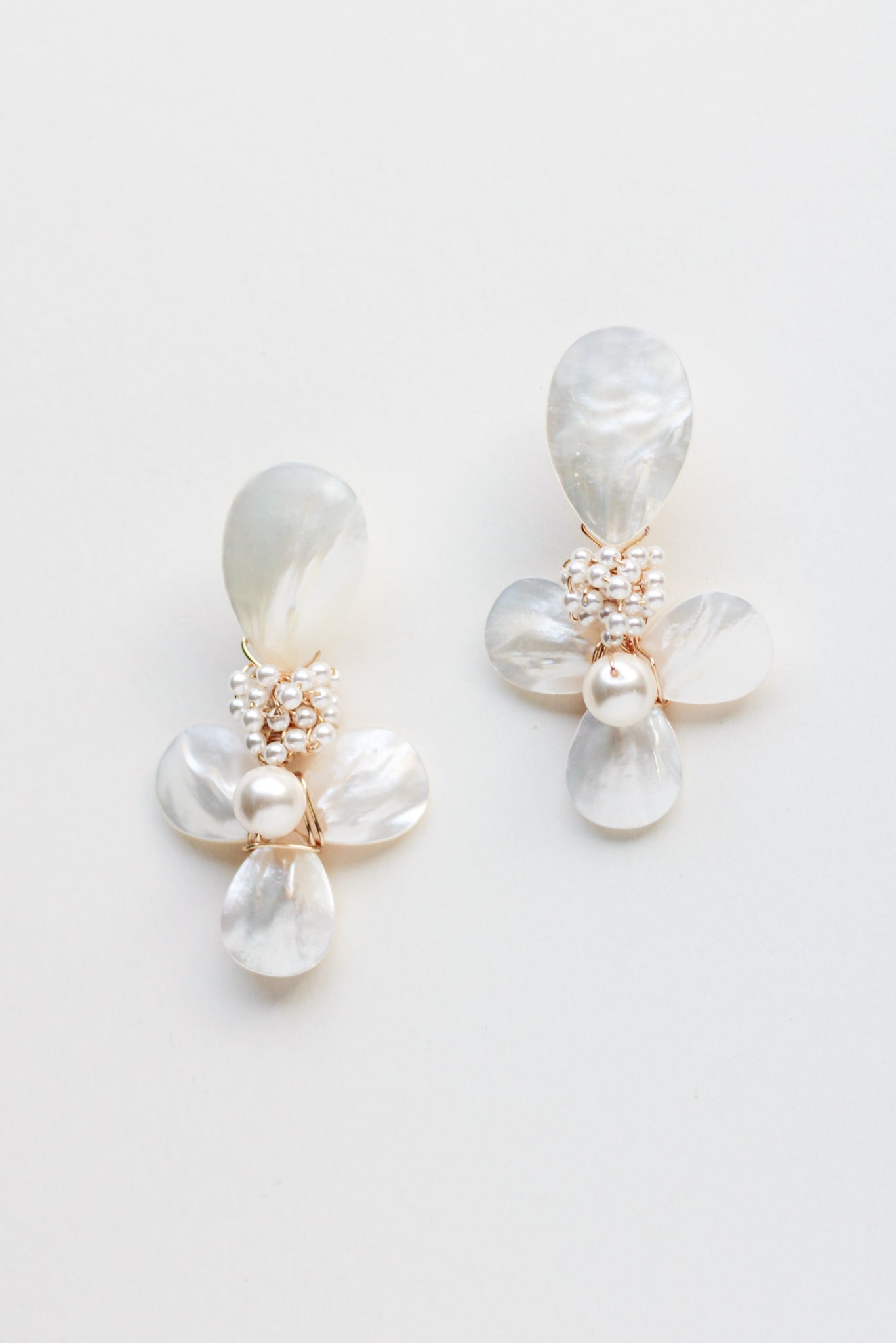 luxury statement pearl wedding earrings by megan therese