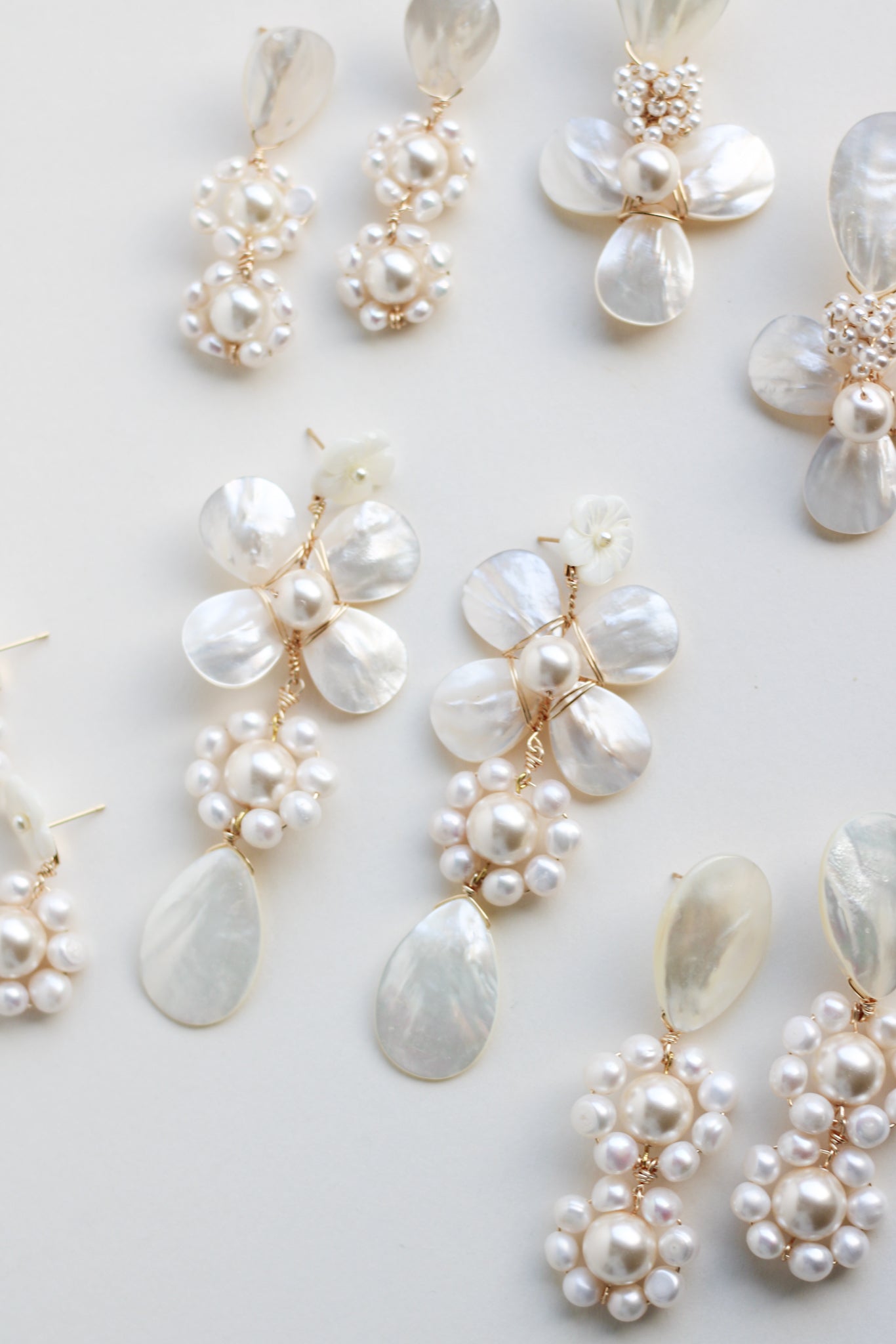 statement pearl earrings by megan therese