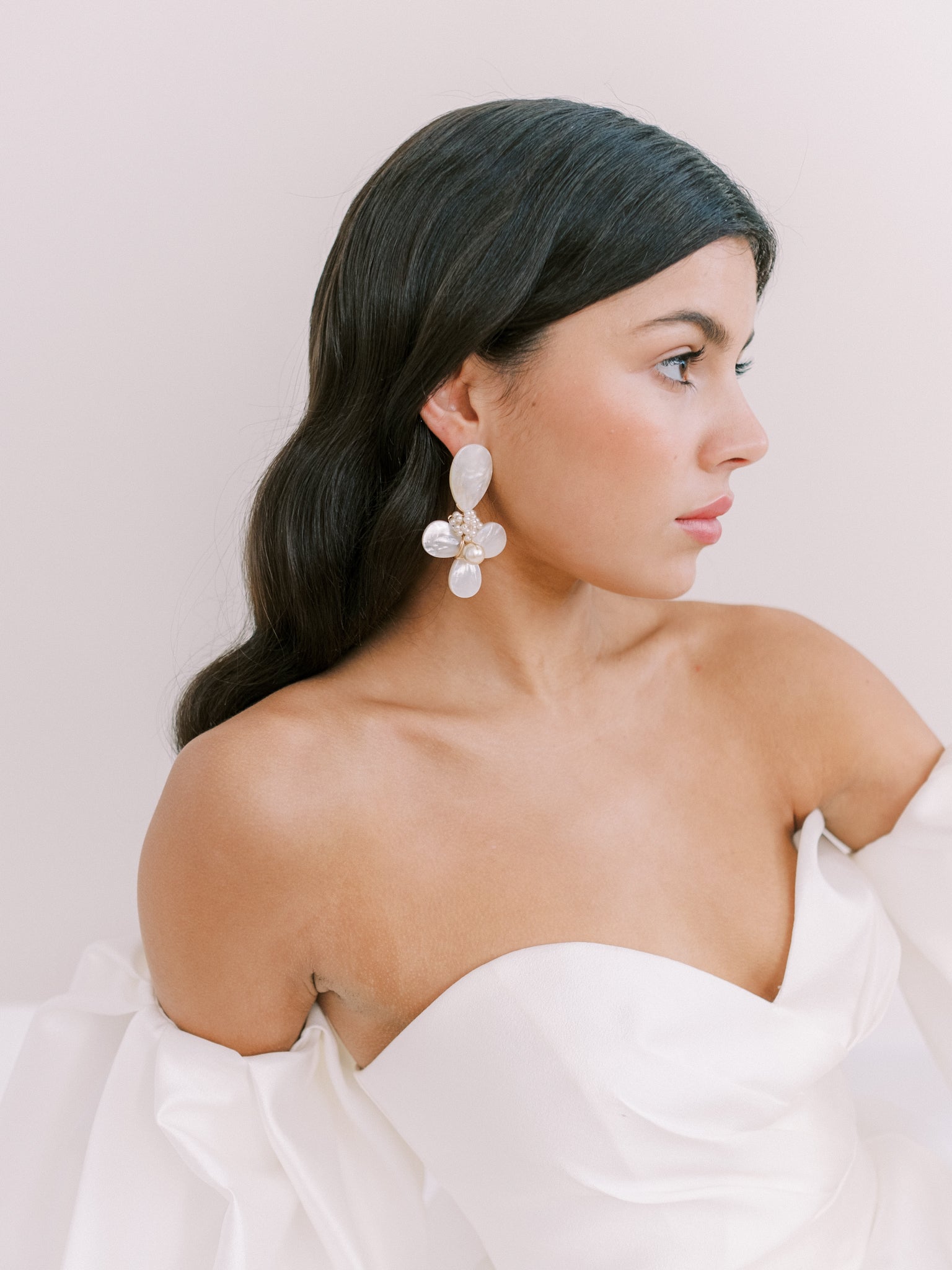 luxury statement pearl earrings by megan therese