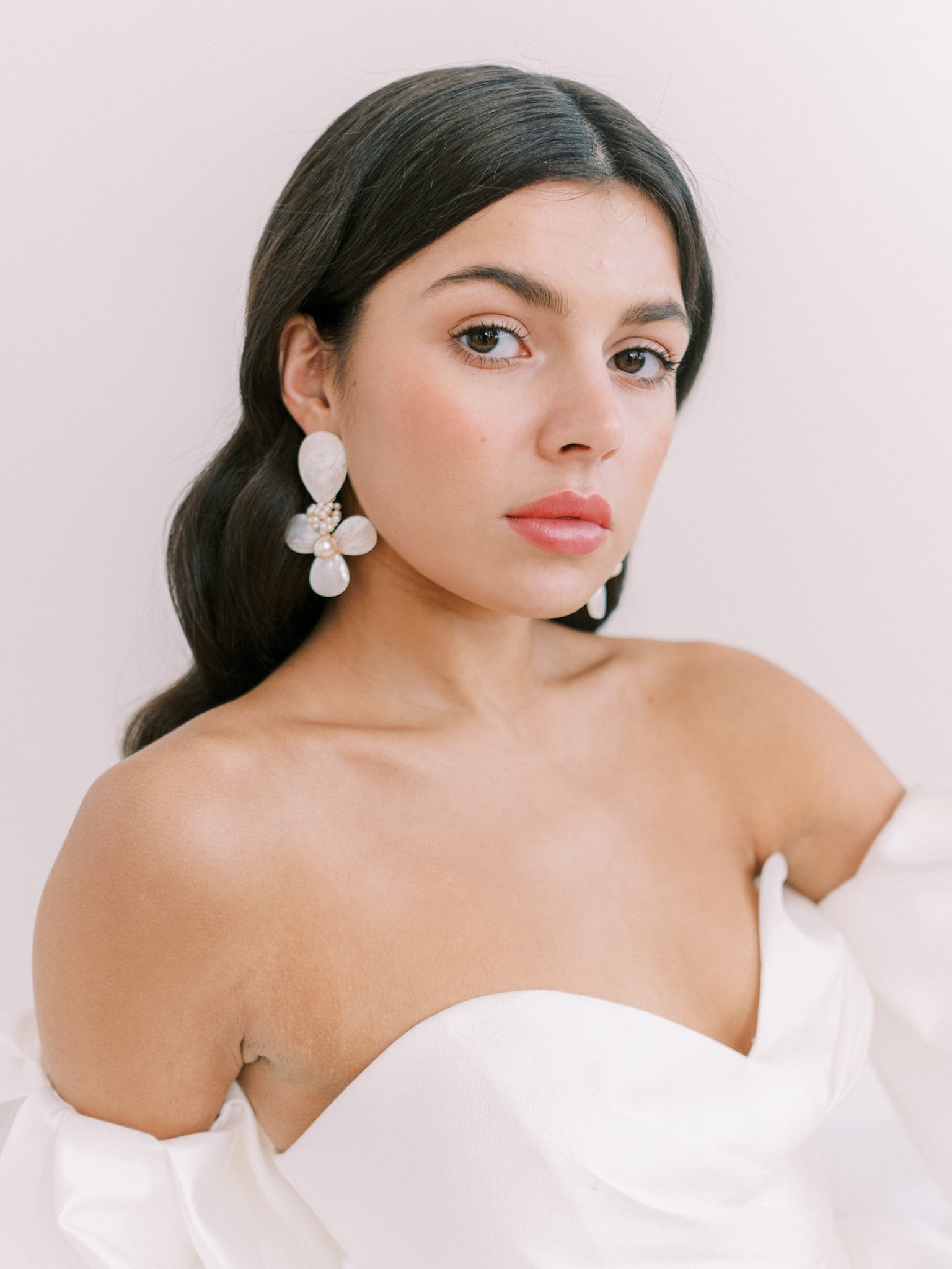 statement wedding earrings by megan therese